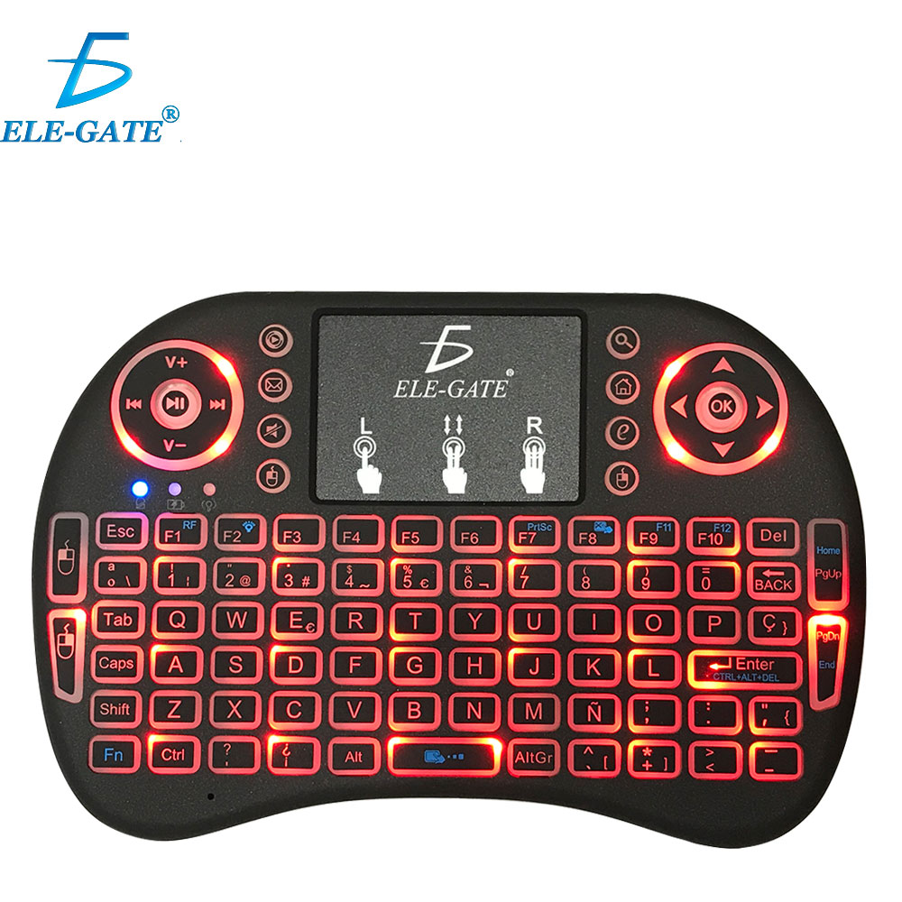 Mini Teclado Español Inalambrico Bluetooth Iluminado Usb Recargable Con TouchPad 2 en 1 - Image 2