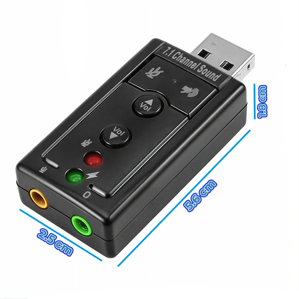 Adaptador Usb 2.0 Tarjeta De Sonido 7.1 Canales Audio 3d Pc - Image 4