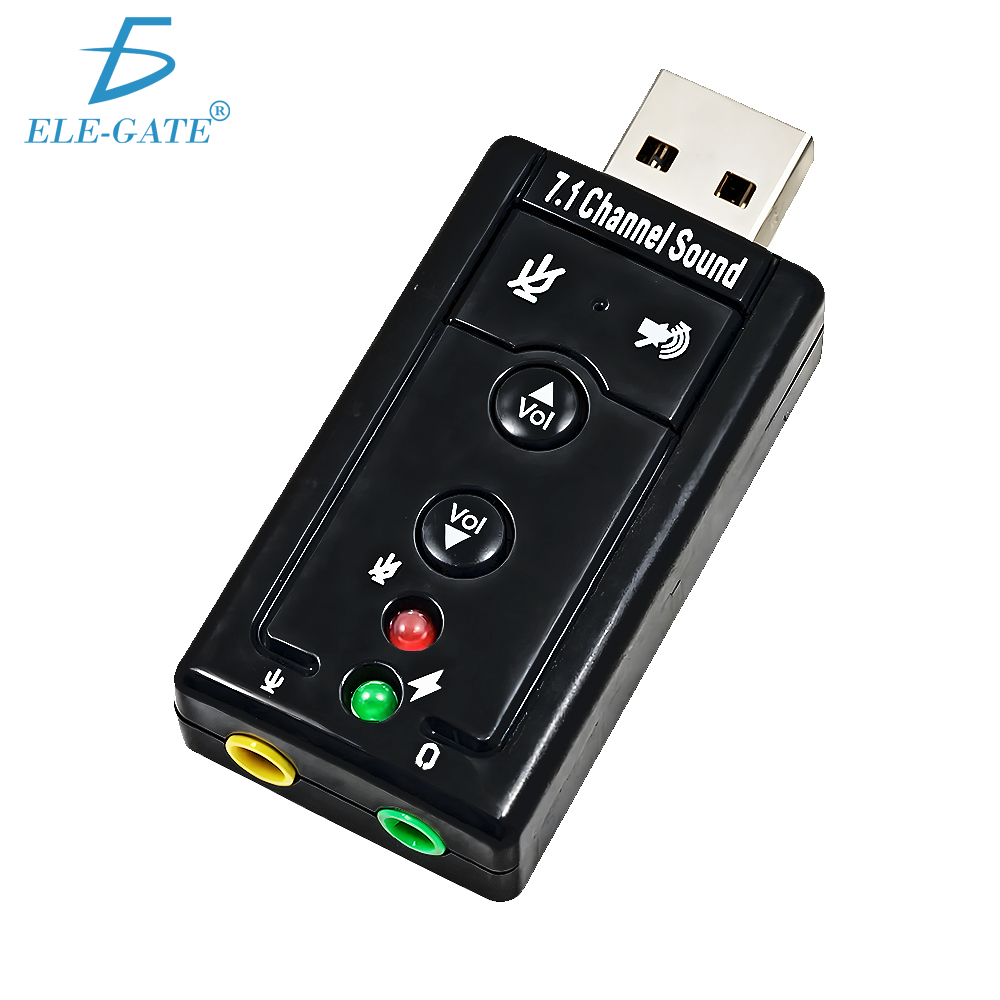Adaptador Usb 2.0 Tarjeta De Sonido 7.1 Canales Audio 3d Pc