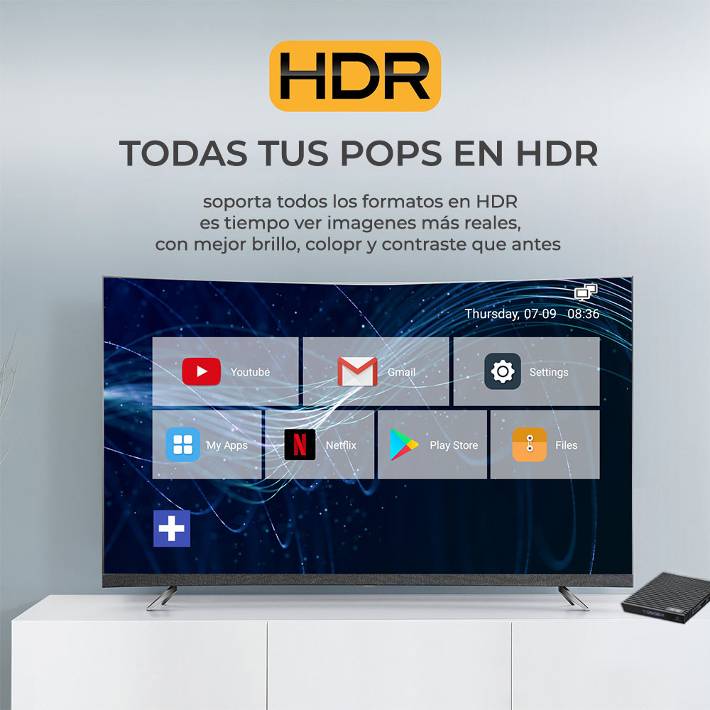 Smart Tv Box Andorid 7.1 4k HD 5G DDR3 2G 16G