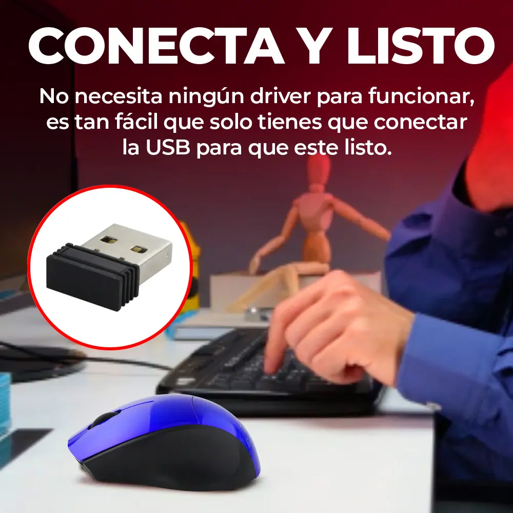 Mini Mouse Inalambrico Optico