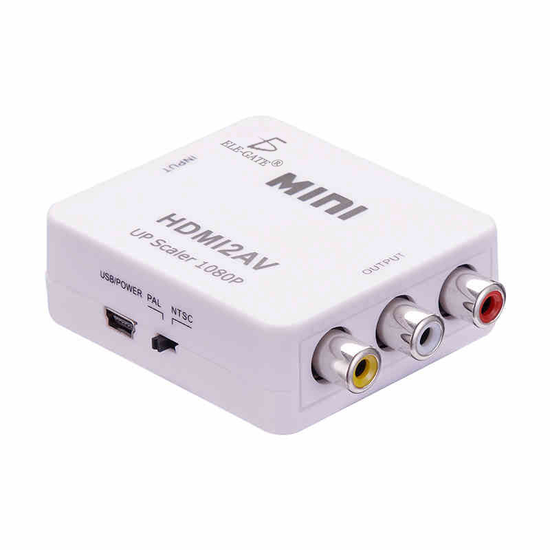 Adaptador Convertidor Hdmi A Rca 1080p Tv Av Audio