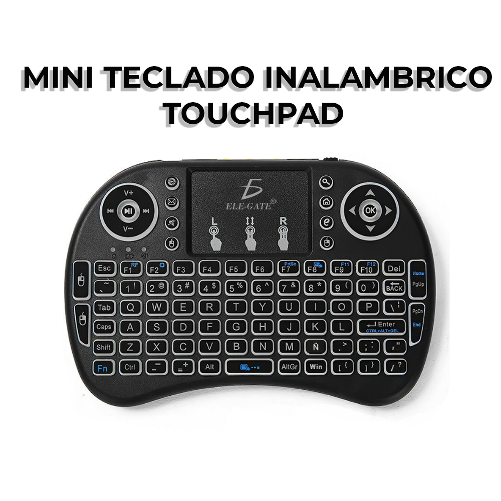 mini teclado inalambrico touchpad Español Tv Box