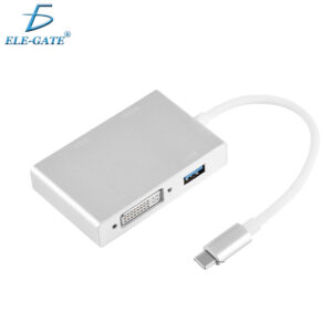 Adaptador Convertidor Usb-c 4 En 1 Tipo C HDMI DVI VGA OTG