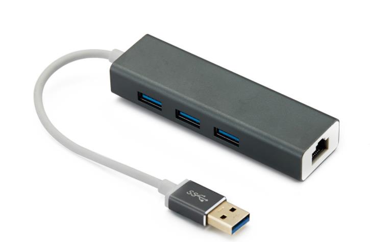 Hub 3.0 Usb Rj45 1000Mbps Ethernet Compatible Mac Pc
