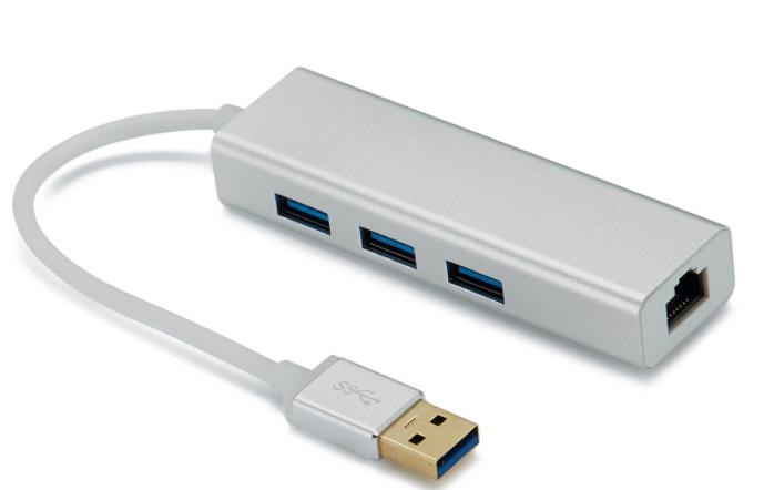 Hub 3.0 Usb Rj45 1000Mbps Ethernet Compatible Mac Pc