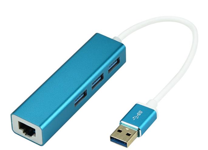 Hub 3.0 Usb Rj45 1000Mbps Ethernet Compatible Mac Pc