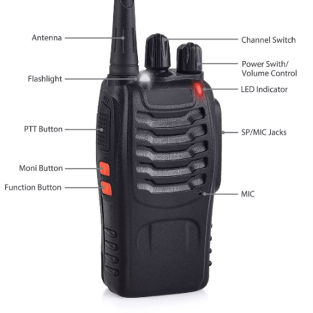 Radios FM Walkie Talkie Con Audifonos