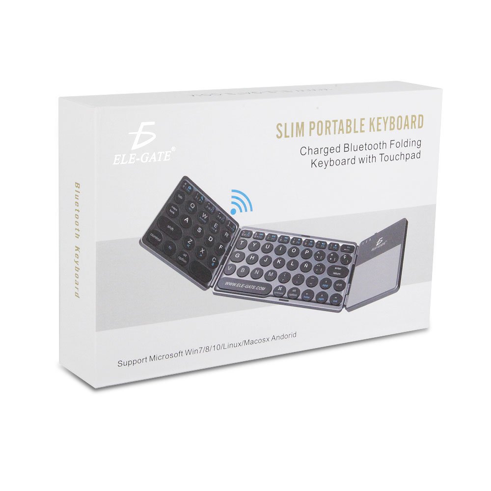 Teclado Inalámbrico Bluetooth Plegable Recargable - Image 3