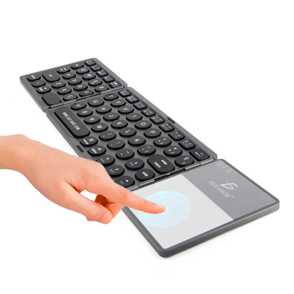Teclado Inalámbrico Bluetooth Plegable Recargable
