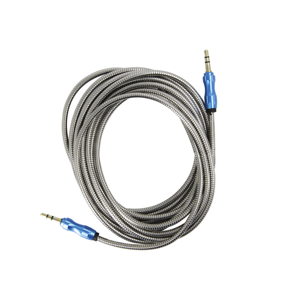 Cable Auxiliar Audio 3.5 Metalico 3 Metros