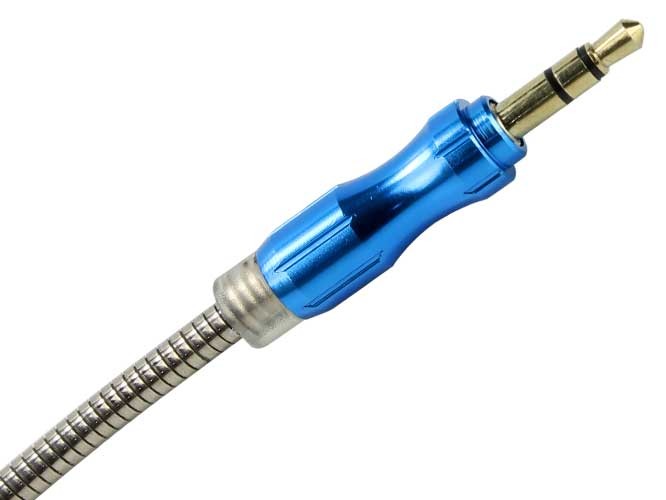 Cable Auxiliar Audio 3.5 Metalico 3 Metros - Image 4