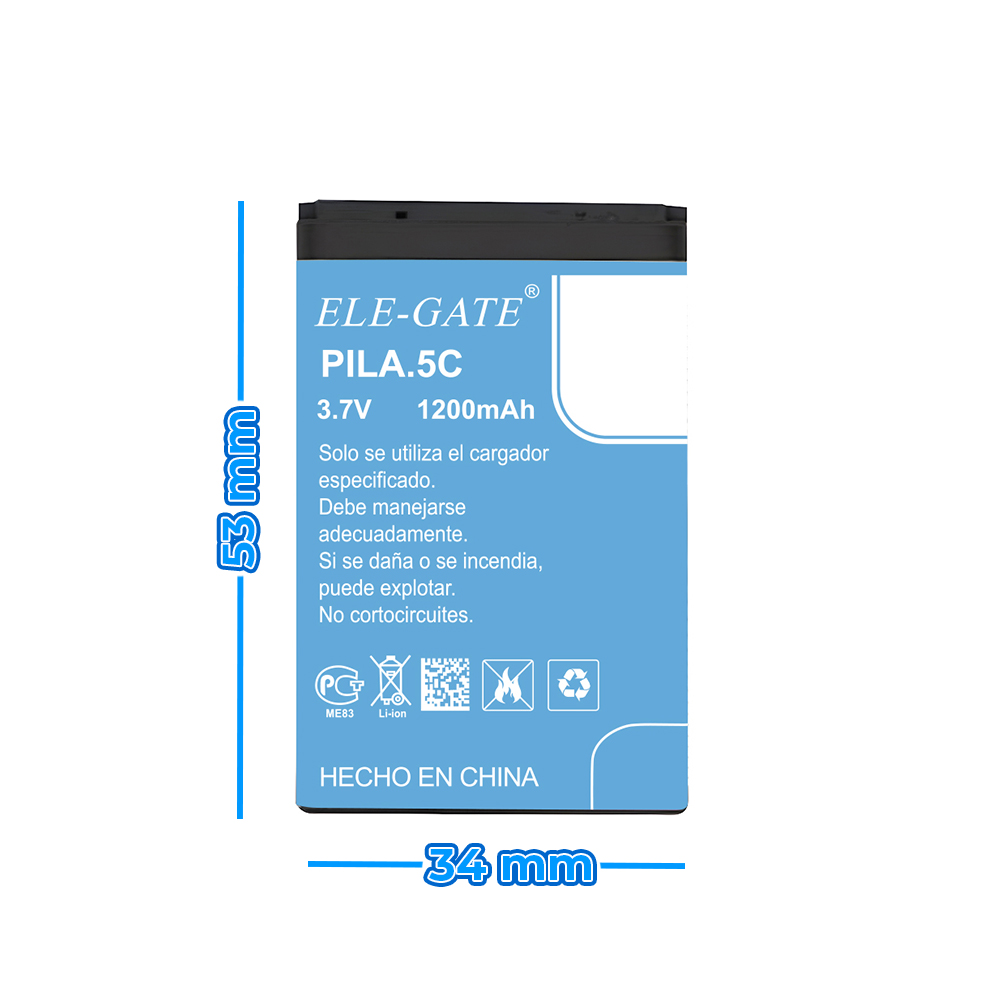Pila Batería BL-5C 1200mAh 3.7V - Image 4