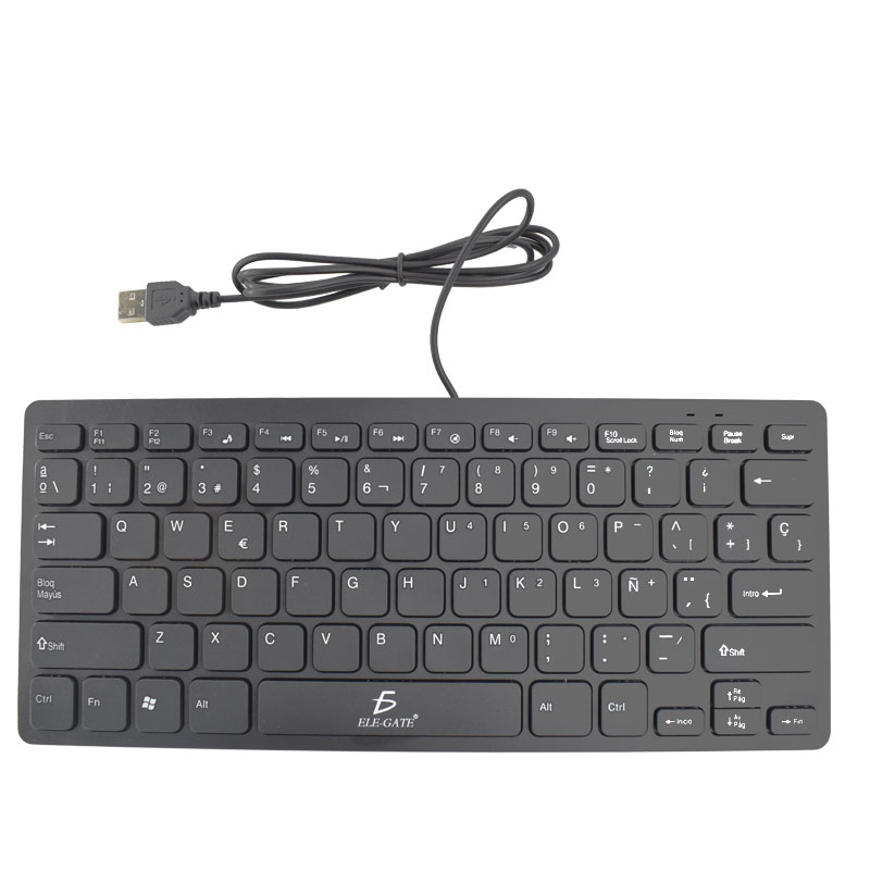 mini teclado usb alambrico 78 teclas Español windows