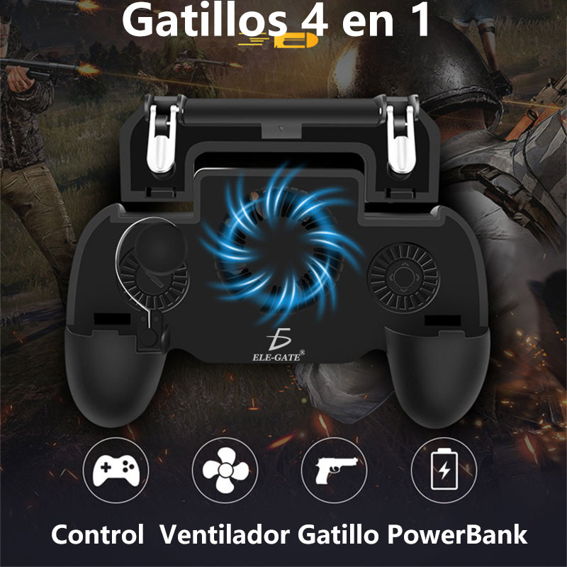 Gatillos L1r1 Control Celular Powerbank Ventilador