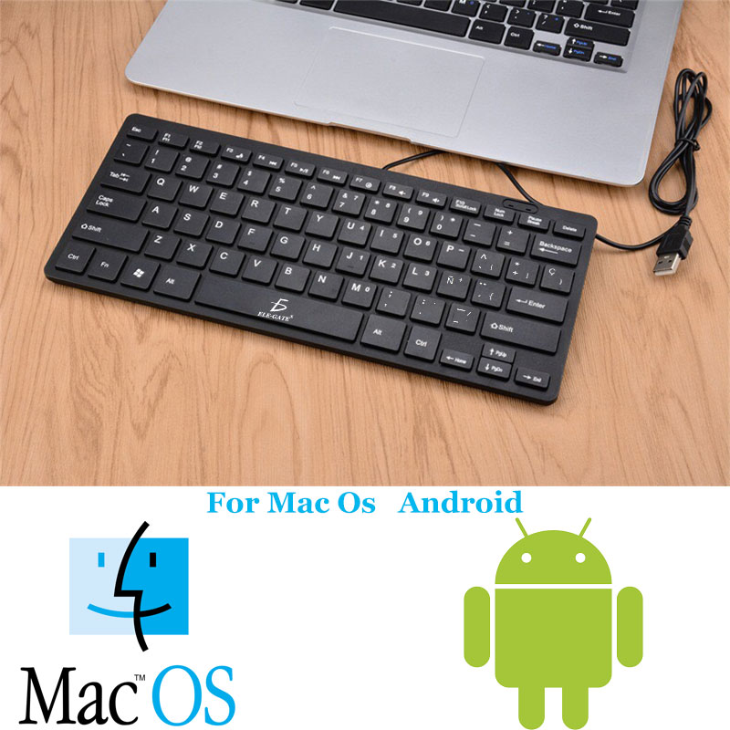 mini teclado usb alambrico 78 teclas Español windows