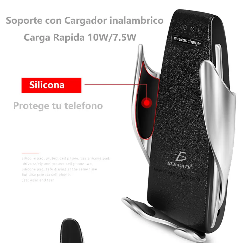 Cargador auto Inalámbrico rapida iPhone Huawei Samsung 10w
