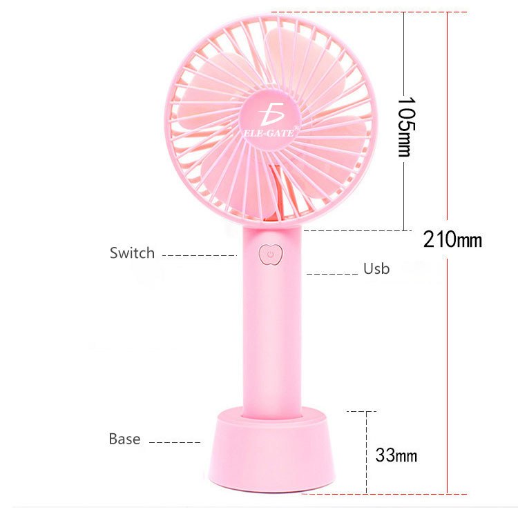 Mini Fan Ventilador Pila Recargable
