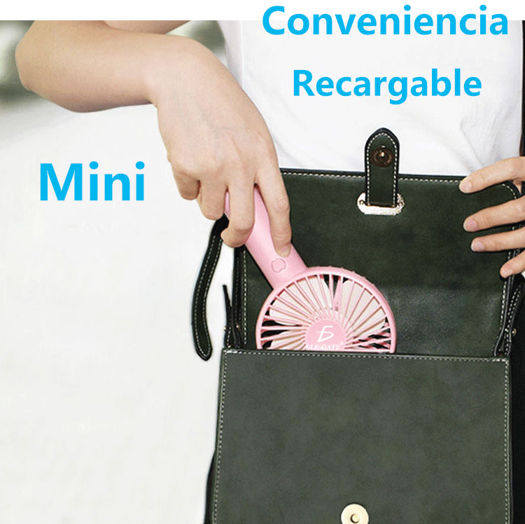 Mini Fan Ventilador Pila Recargable
