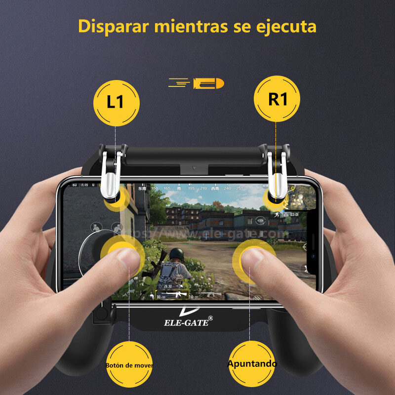 Gatillos L1r1 Control Celular Powerbank Ventilador