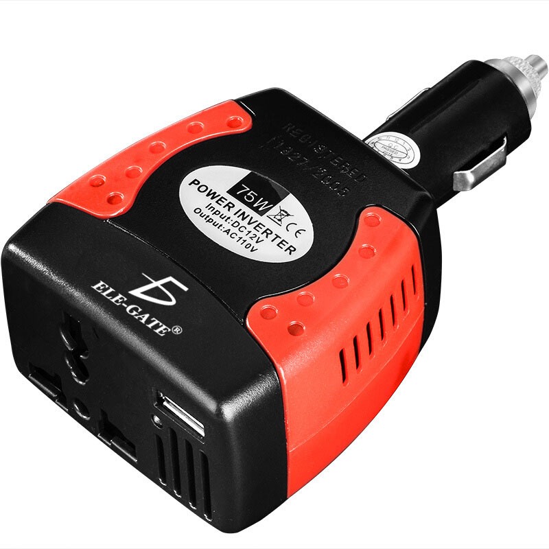 Inversor De Corriente Automotriz De 12v A 110v 75w Coche