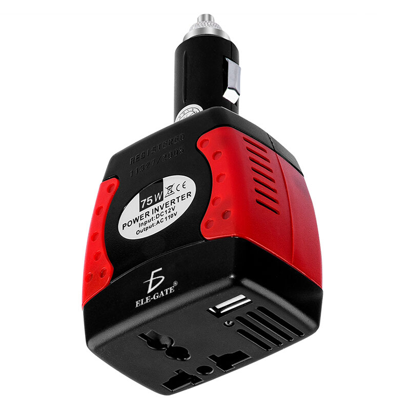 Inversor De Corriente Automotriz De 12v A 110v 75w Coche
