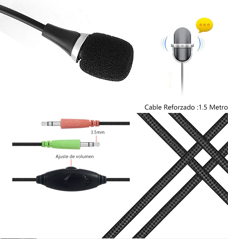 Audifonos Diadema Gamer Ps4 Xbox One 360 Jakc 3.5mm Pc Laptop