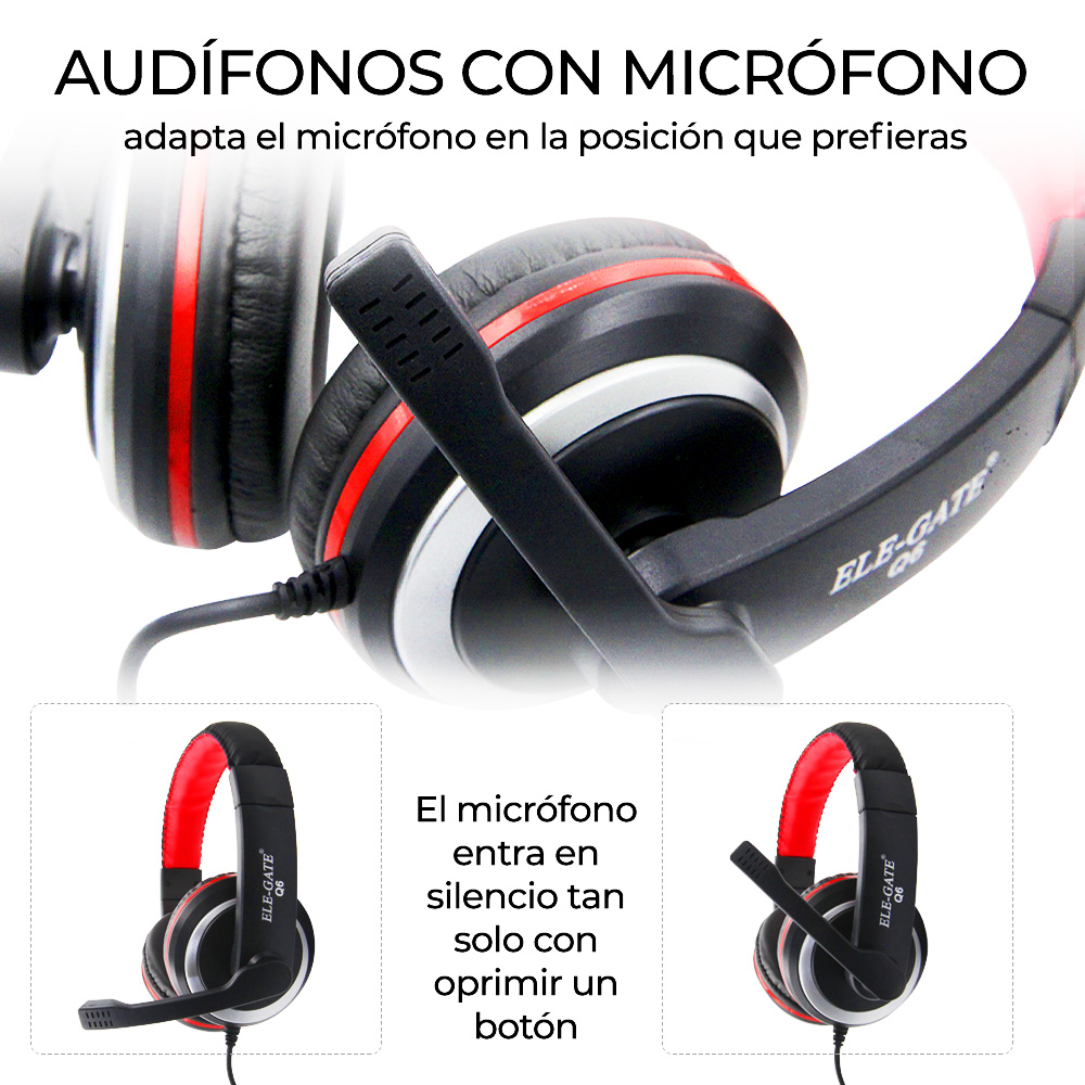 Audifonos Diadema Gamer Usb Audio Xbox 360 Pc Ps4 Q6