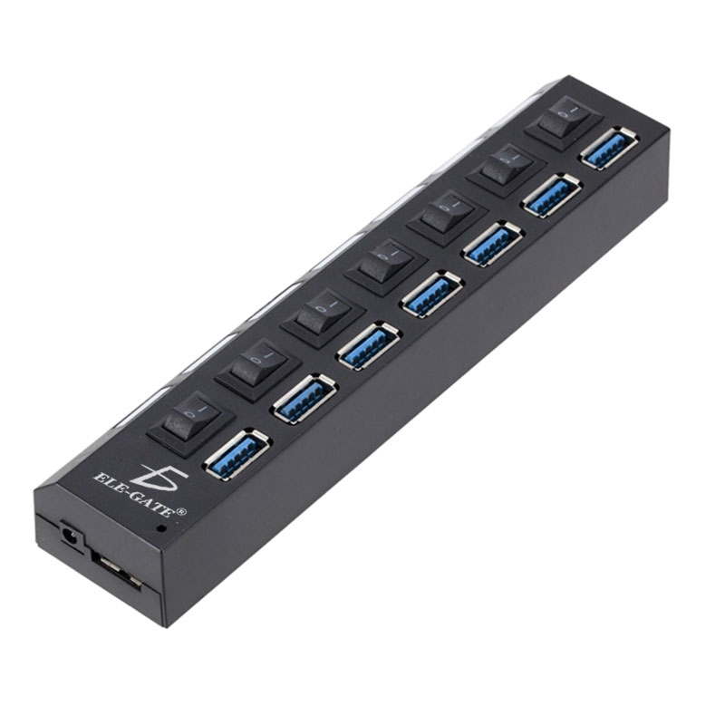 Hub Usb 3.0 Alta Velocidad 4 Puertos Multipuerto Switch Led