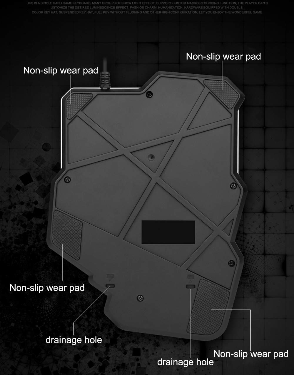 Teclado Gamer Alámbrico Iluminado Para Video juegos