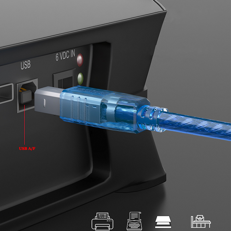 Cable Usb A B Macho 1.5m Impresora Escaner Multifuncional
