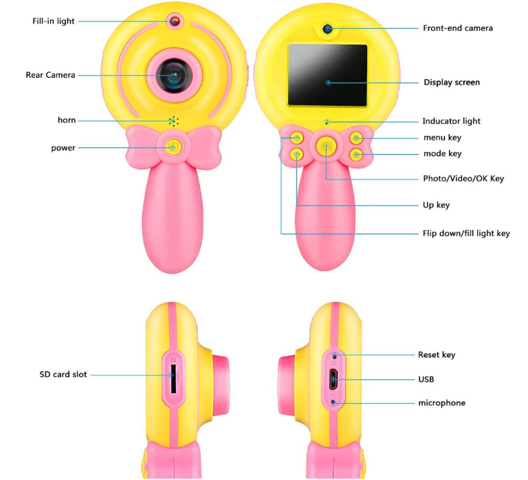 Camara Digital Niños Uso Rudo Full Hd Fotos Video 1080P - Image 7