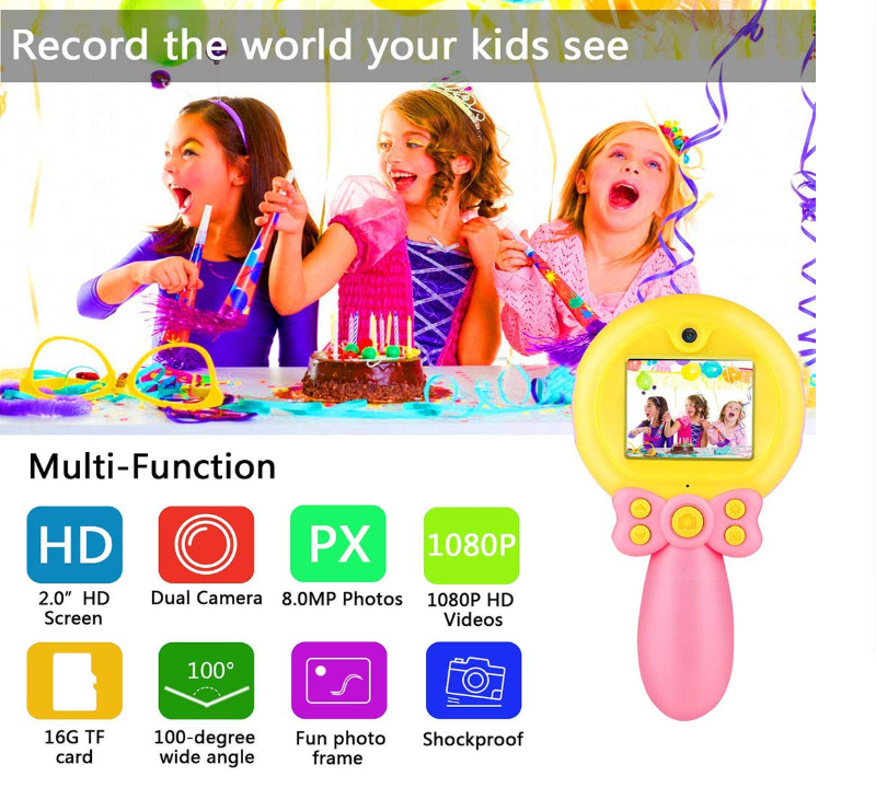 Camara Digital Niños Uso Rudo Full Hd Fotos Video 1080P - Image 6