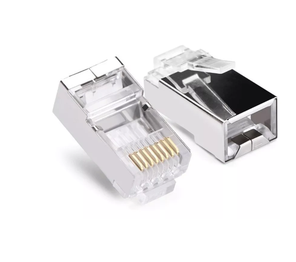 Paquete 100 Piezas Plug Conector Rj45 Cable Red Utp Cat6