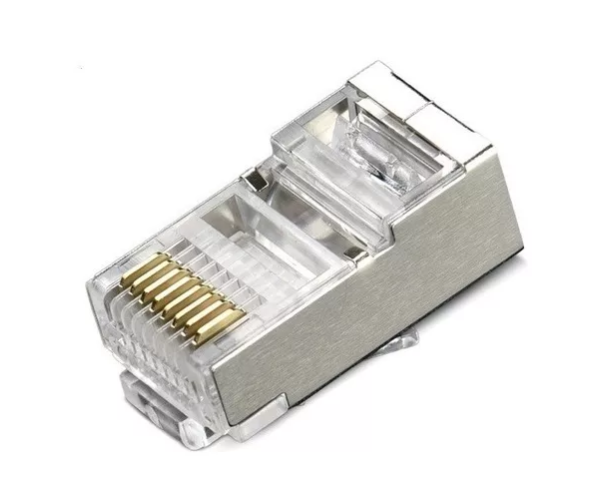 Paquete 100 Piezas Plug Conector Rj45 Cable Red Utp Cat6