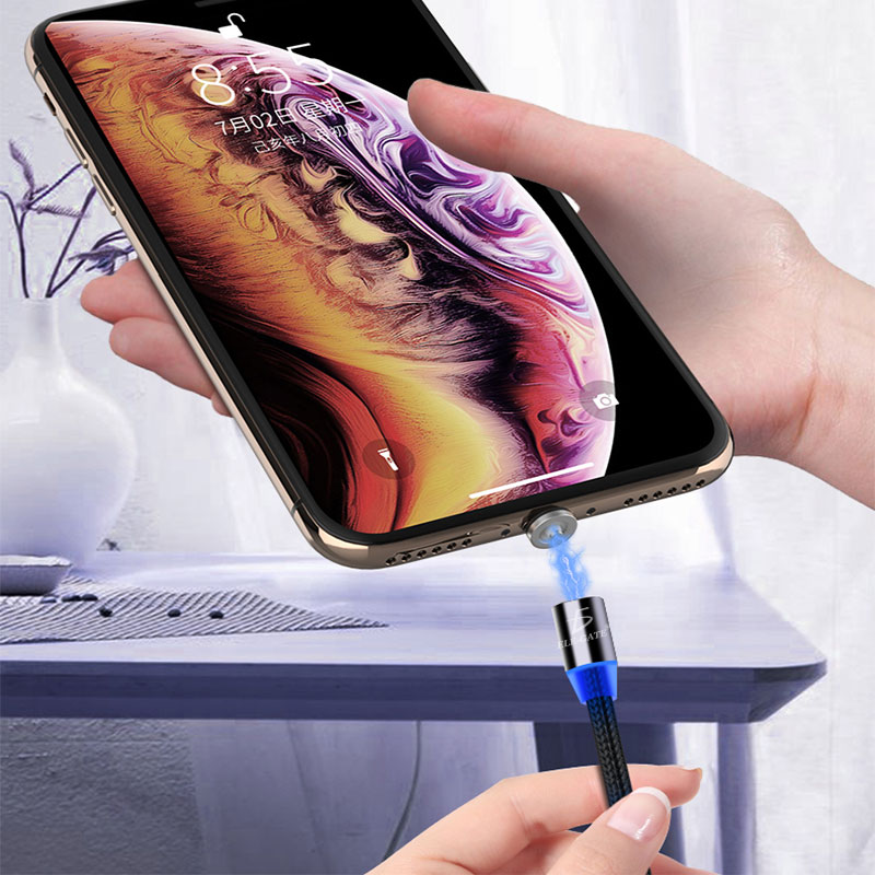 Cable Imán Para Celular Iphone Lightning Carga Rápida