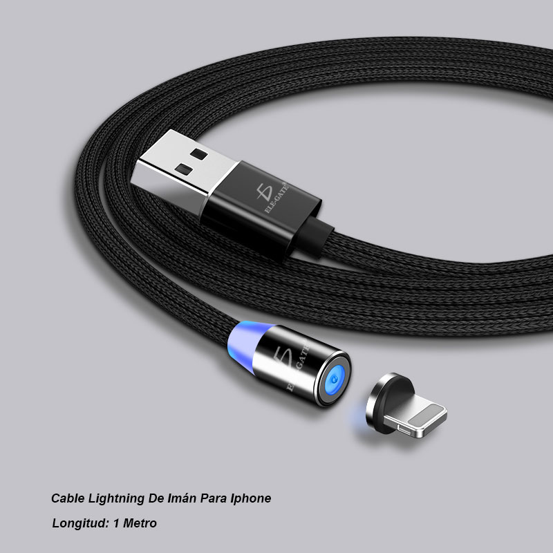 Cable Imán Celular Iphone Ipad Lightning Carga Rápida