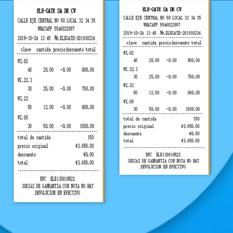 Papel Rollos Térmicos 80mm x 60mm Impresión