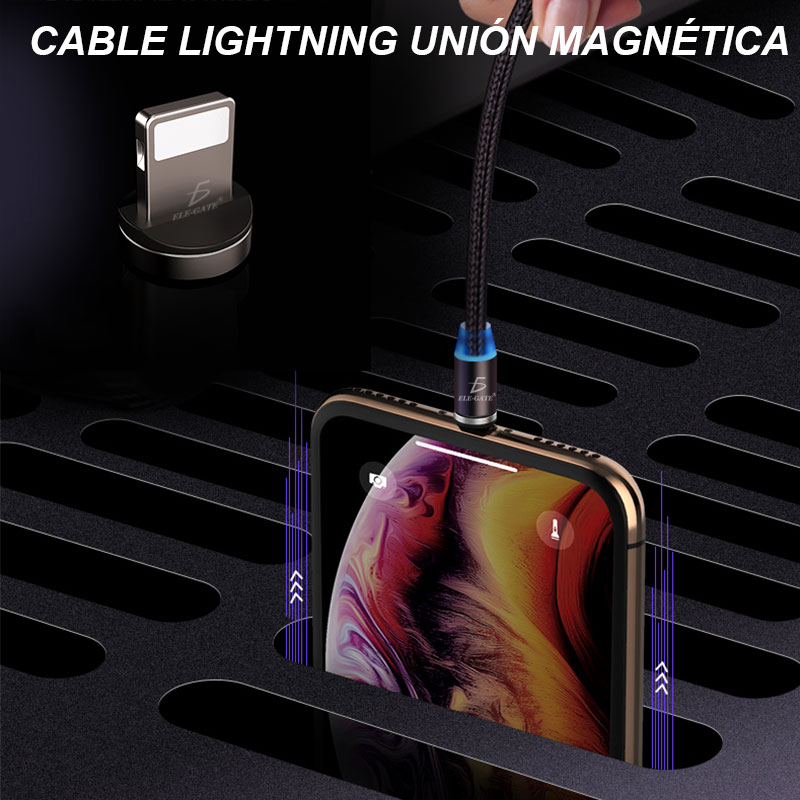 Cable Imán Para Celular Iphone Lightning Carga Rápida