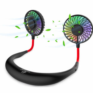 Ventilador Cuello 3 Velocidades Manos Libres Usb Recargable