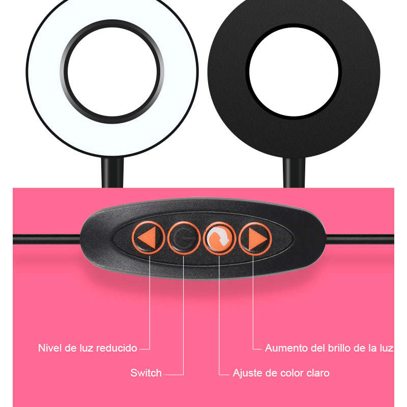 Aro Anillo De Luz Led Para Selfie Celular Telefono Iphone