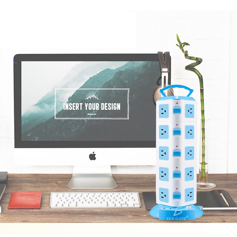 Torre Multi Contacto 3 Puertos Usb Enchufe Mexico