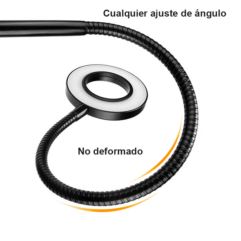 Aro Anillo De Luz Led Para Selfie Celular Telefono Mircofono