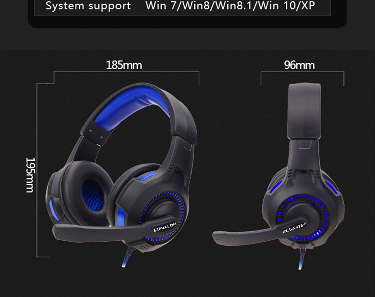 Audifonos Diadema Gamer Ps4 Xbox360 One Jakc 3.5mm Pc Laptop