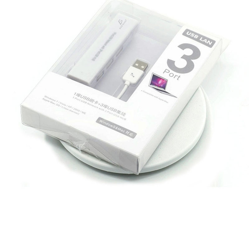 Hub 2.0 Usb Rj45 Rapito Ethernet Compatible Mac Pc 10/100m