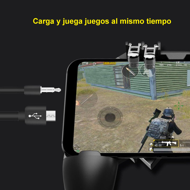 Control Gamepad Celular Ak66 4 Gatillos Pubg Freefire