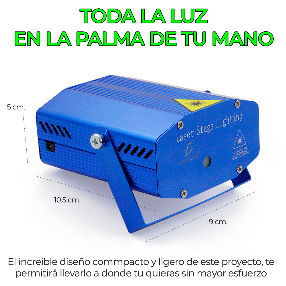 Mini Proyector Lampara Laser Disco DJ Movimiento Automatico