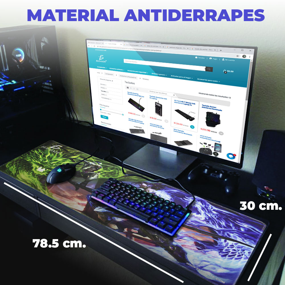 Mouse Pad Gamer Varios modelos 80*30cm
