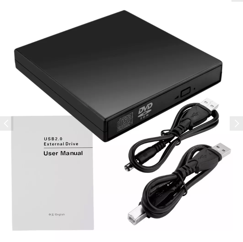 Grabador Quemador Externo Cd Lector Dvd Slim Usb Laptop Pc