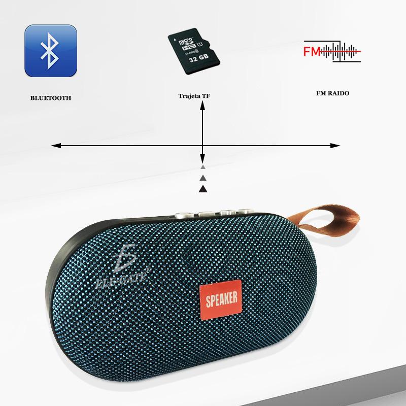 Mini Bocina Portátil Bluetooth Recargable Fm Memoria Mircosd